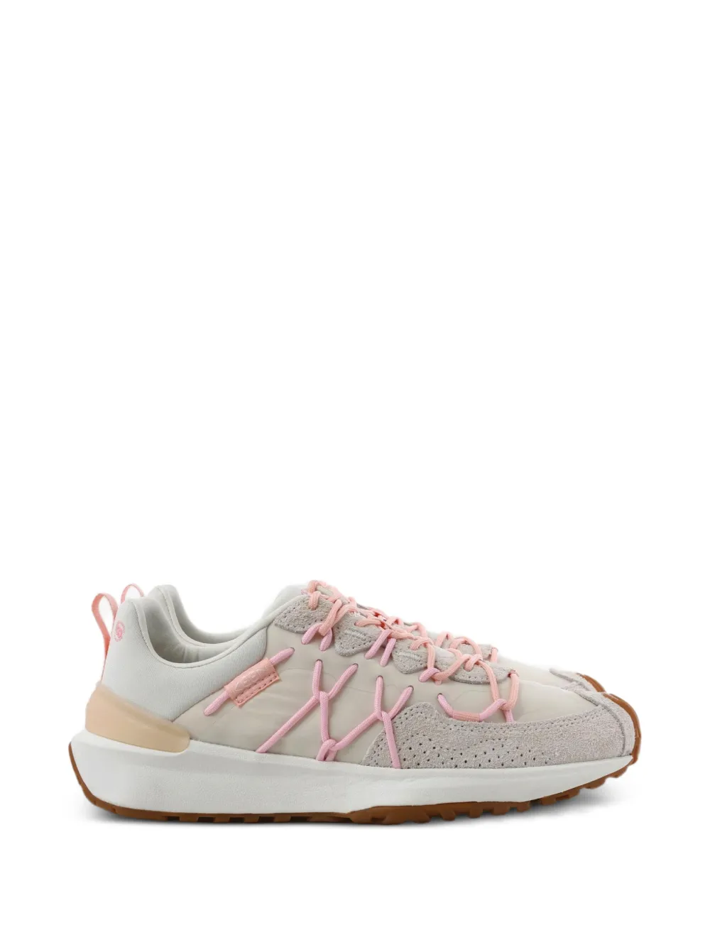 KEEN FOOTWEAR UNEEK Trekker lace-up panelled sneakers - Nude