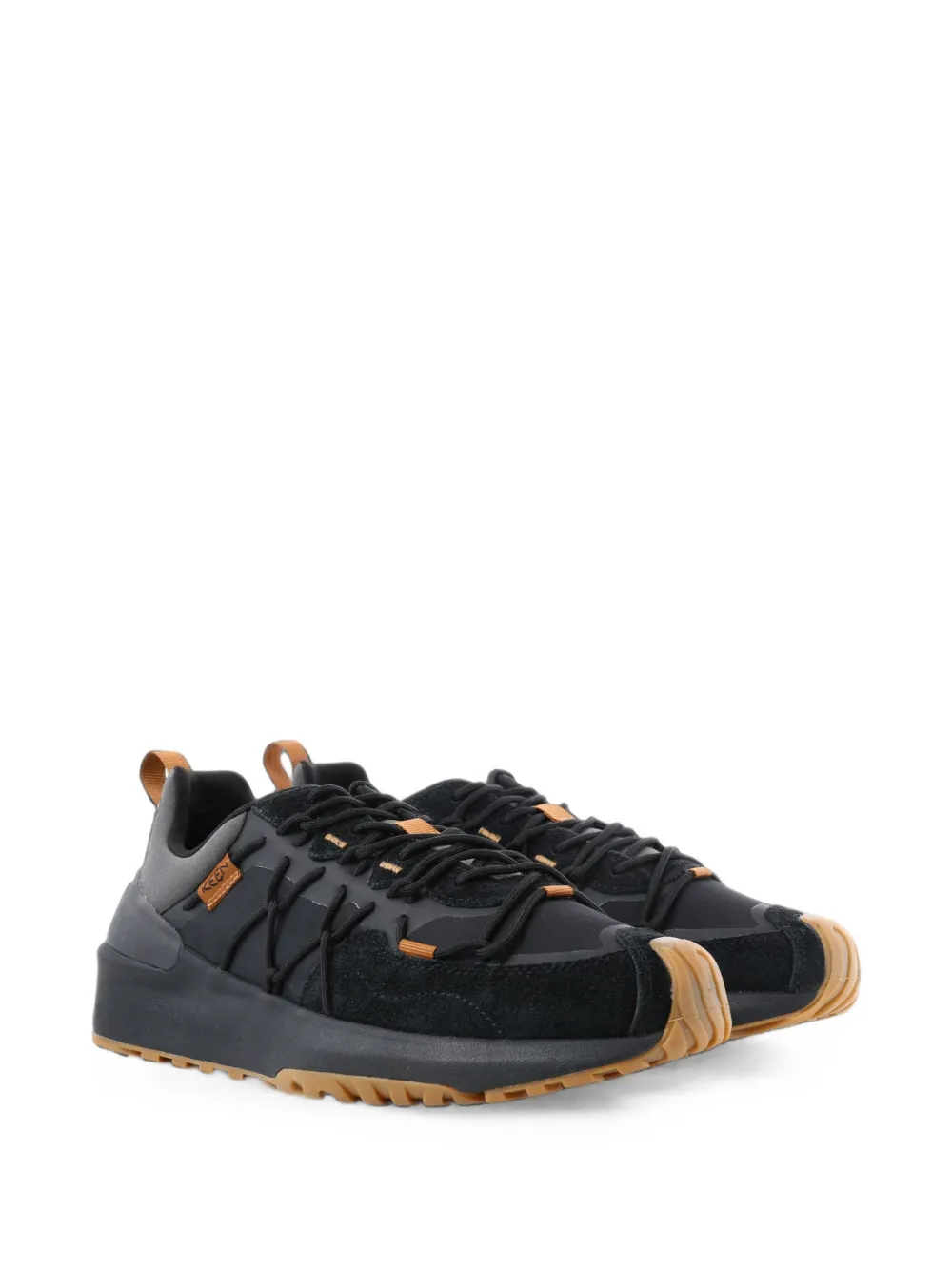 KEEN FOOTWEAR UNEEK Trekker upanelled lace-up sneakers Zwart