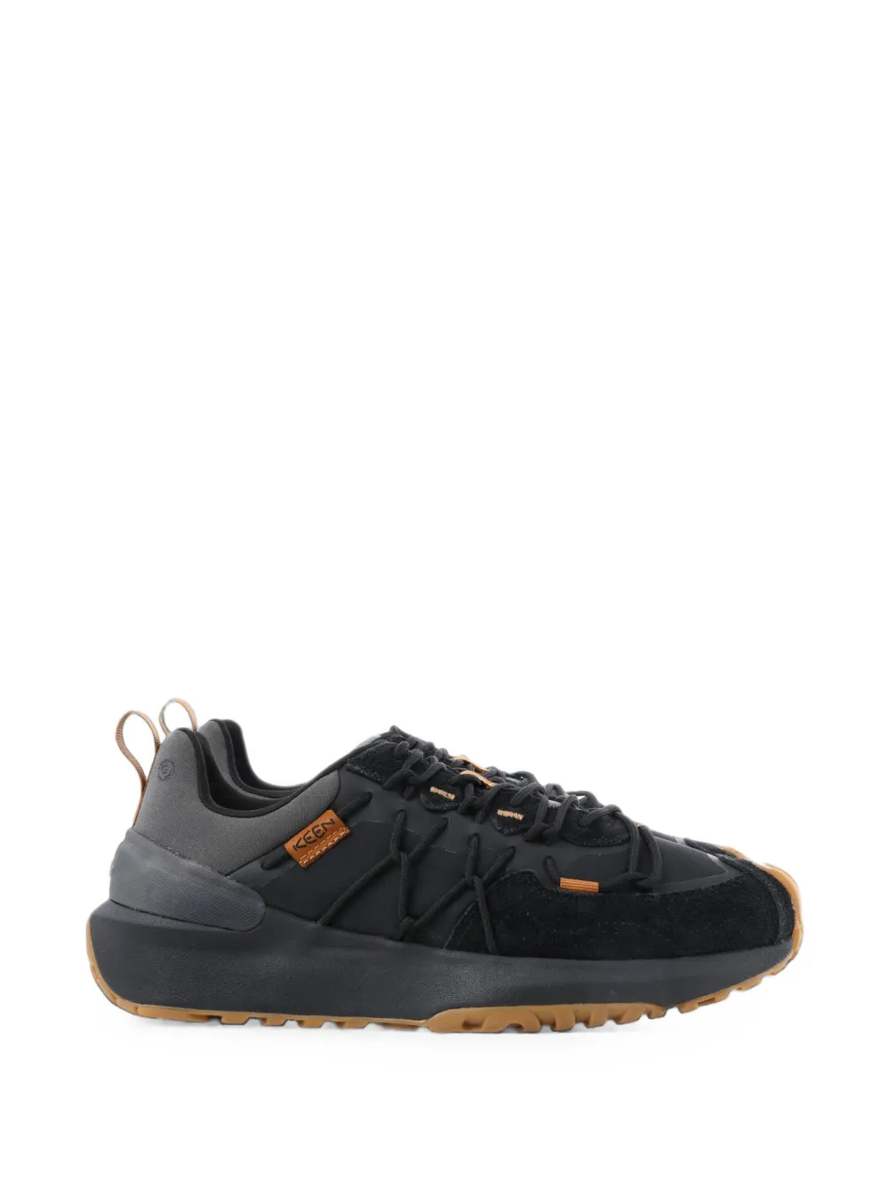 KEEN FOOTWEAR UNEEK Trekker upanelled lace-up sneakers Zwart