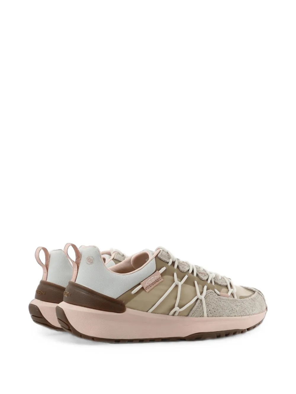KEEN FOOTWEAR UNEEK Trekker panelled lace-up sneakers Beige