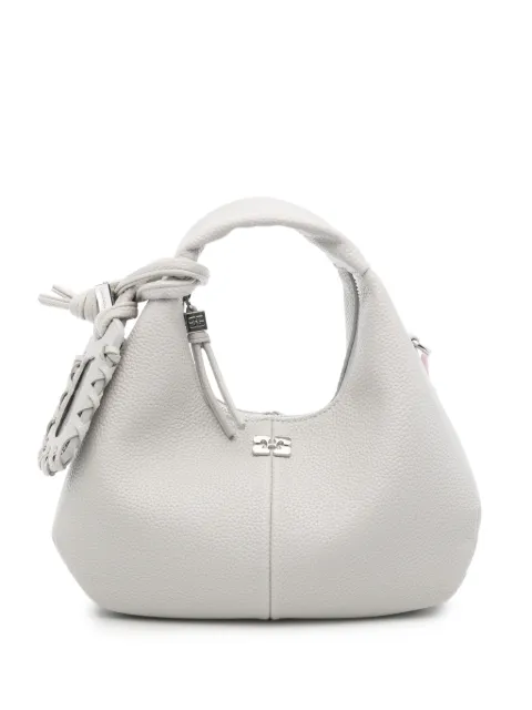 GANNI Bou knotted leather tote bag