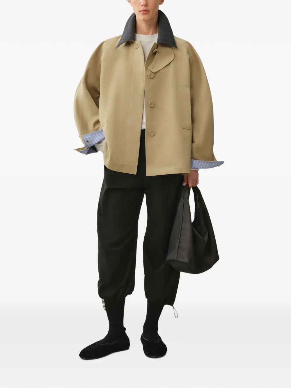LESS Jack met dolmanmouwen Beige