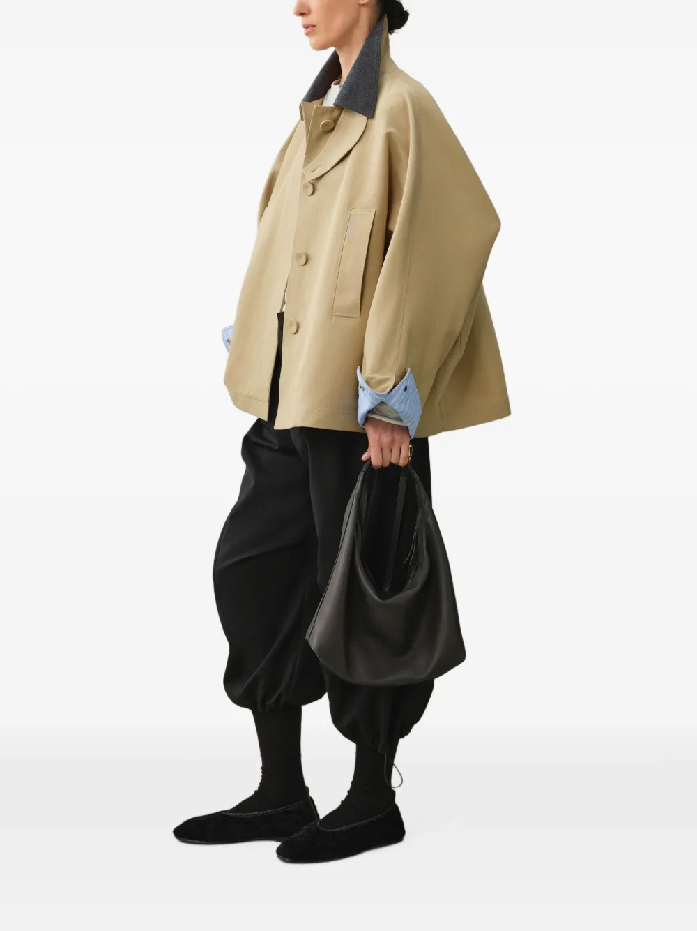 LESS Jack met dolmanmouwen Beige