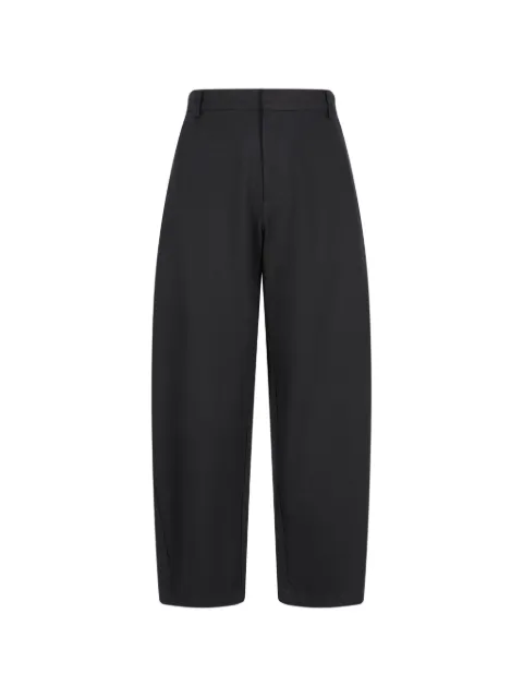 CROQUIS relaxed-fit curved-leg tailored trousers