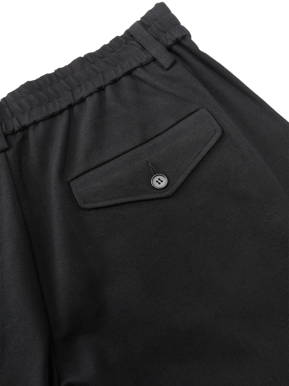 CROQUIS Ruimvallende broek met gewelfde pijpen Zwart