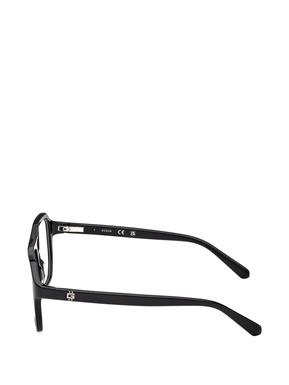 GUESS EYEWEAR Bril met geometrisch montuur Zwart