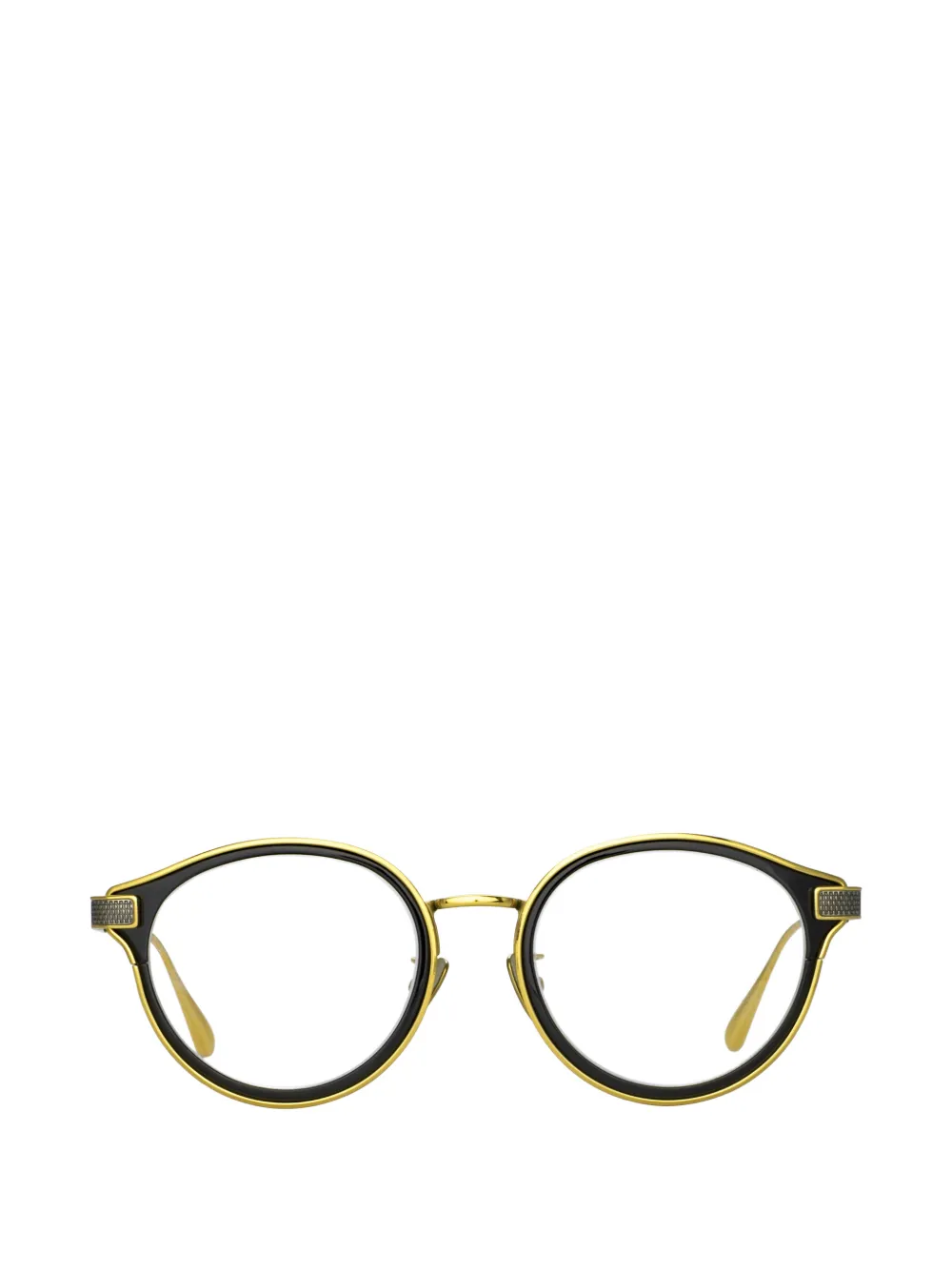 Linda Farrow lunettes de vue Anthony à monture ronde en or 22 ct Linda Farrow lunettes de vue Anthony à monture ronde en or 22 ct