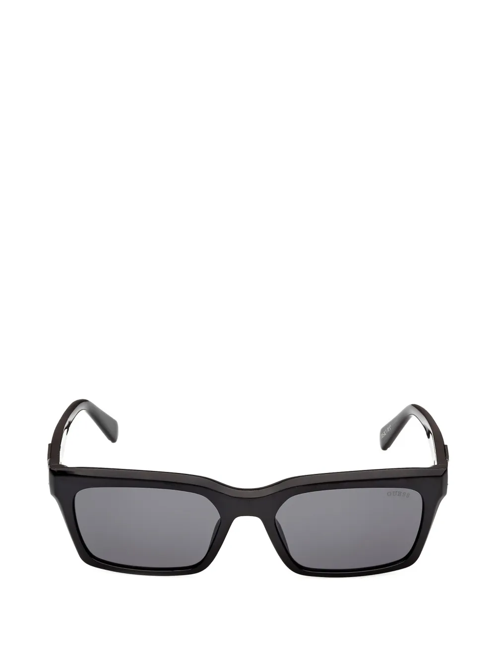 GUESS EYEWEAR logo-plaque rectangle-frame sunglasses - Schwarz