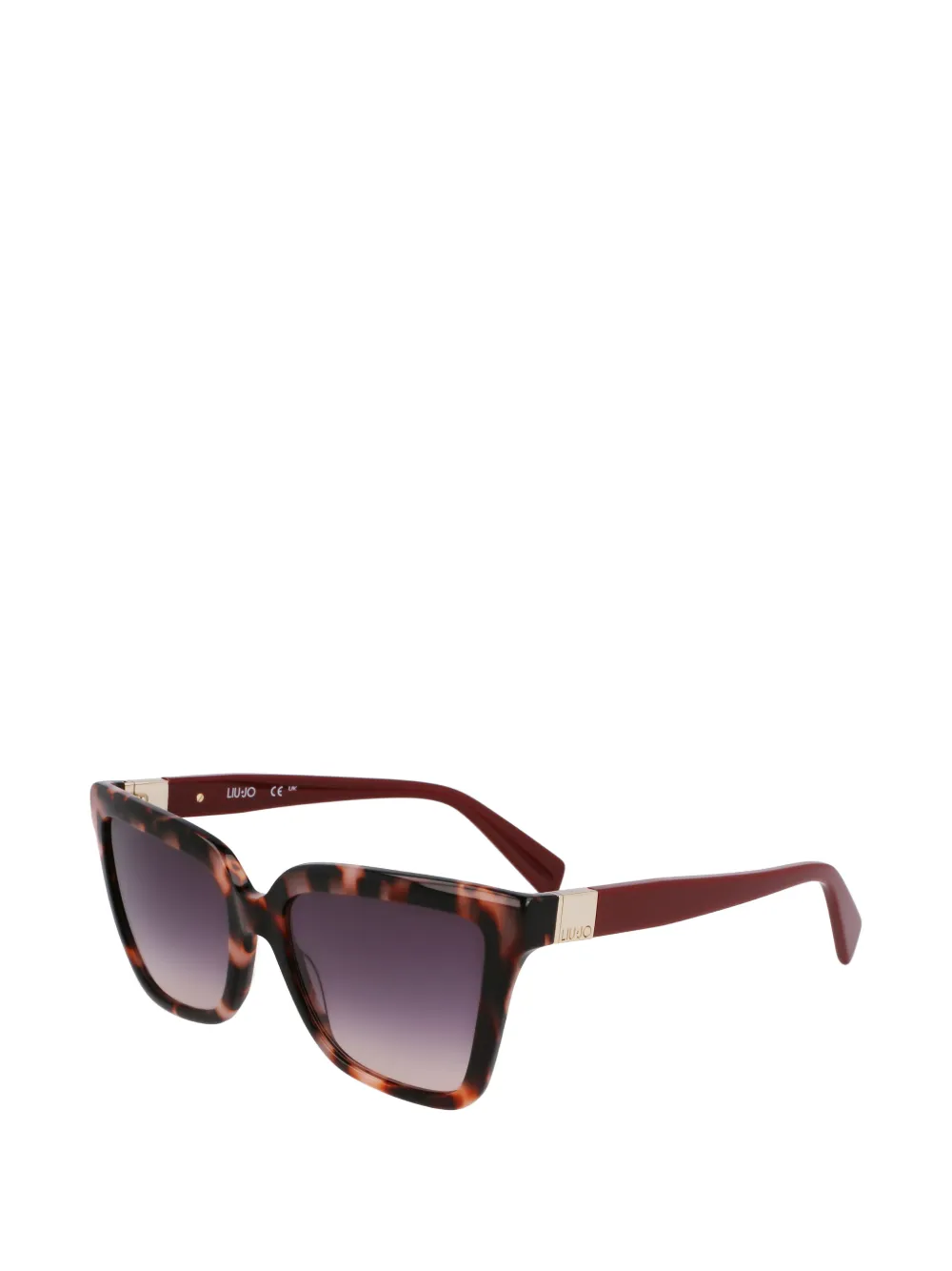 LIU JO tortoiseshell-effect square-frame sunglasses Bruin