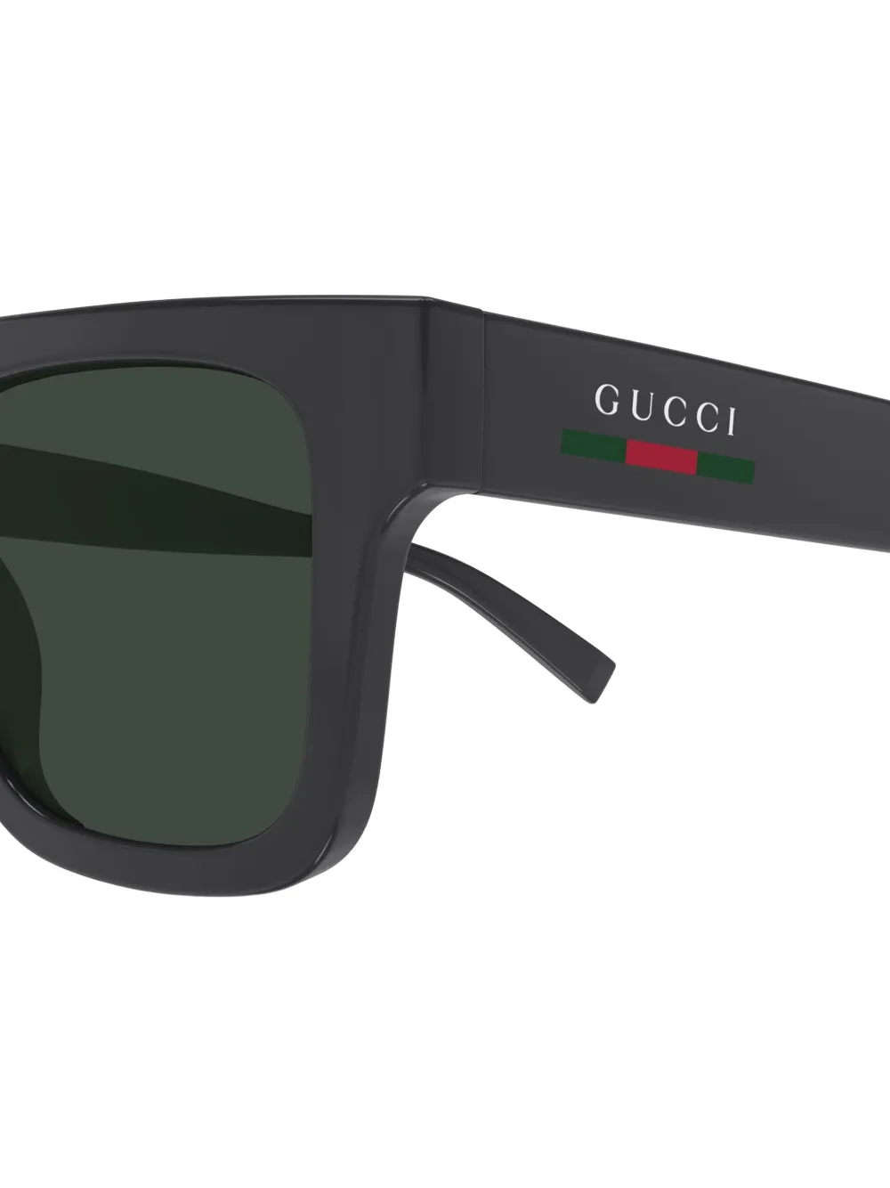 Gucci Eyewear Zonnebril met vierkant montuur Zwart