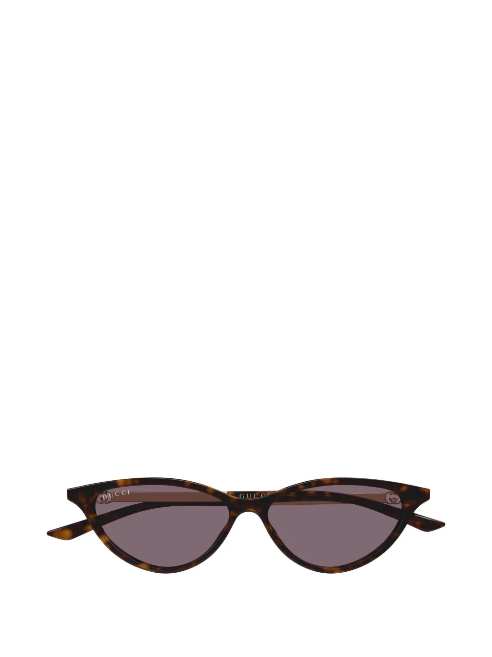 Gucci Eyewear tortoiseshell-effect cat-eye sunglasses - Marrone