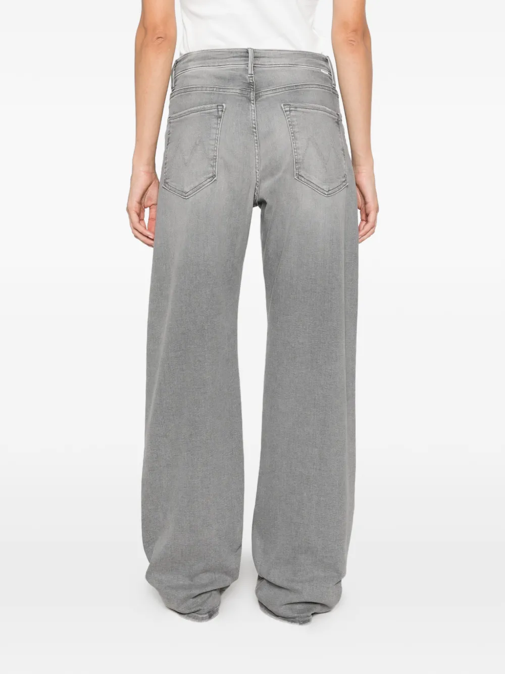 MOTHER faded wide-leg jeans Grijs