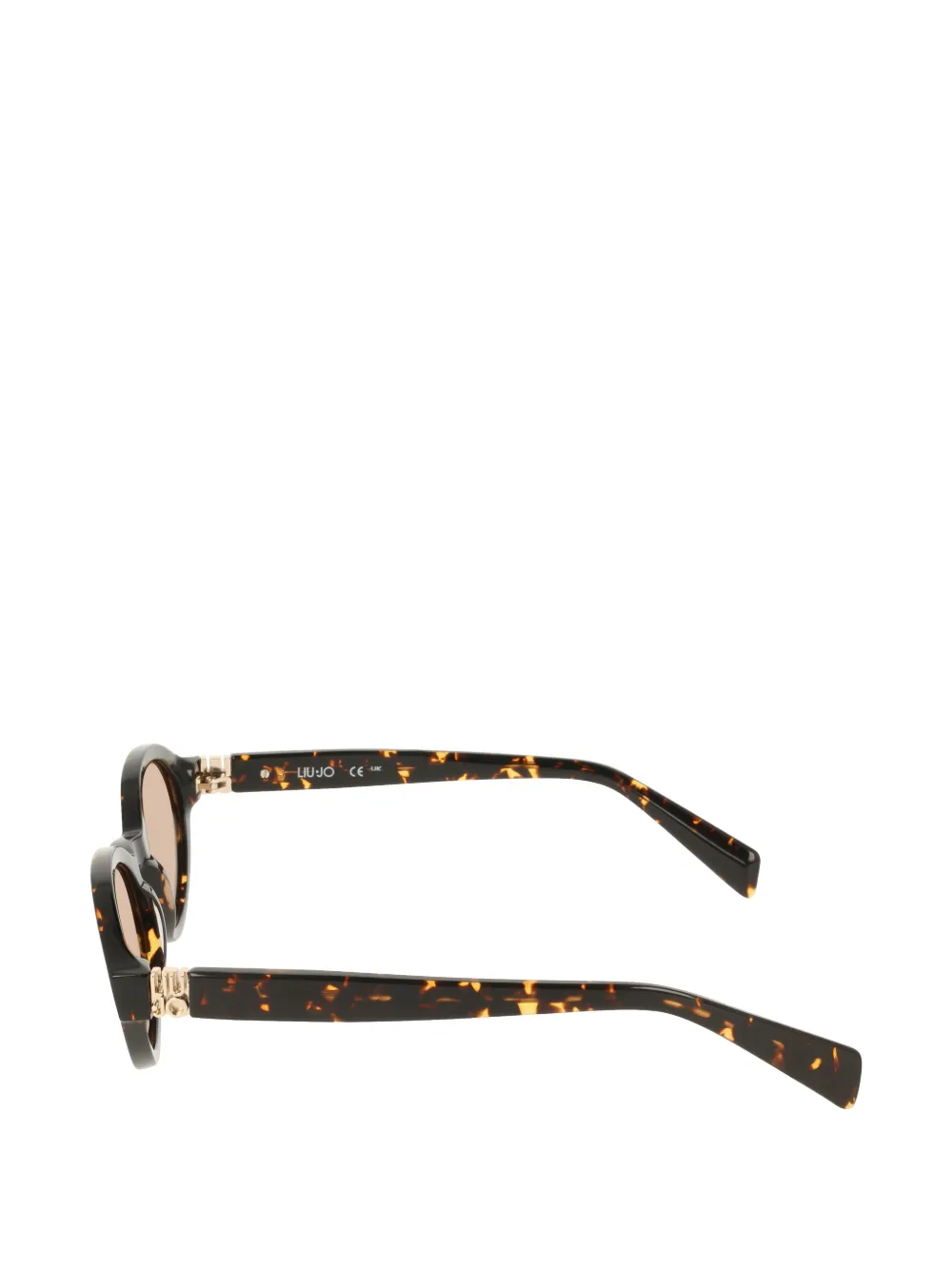 LIU JO tortoiseshell-effect oval-frame sunglasses Bruin