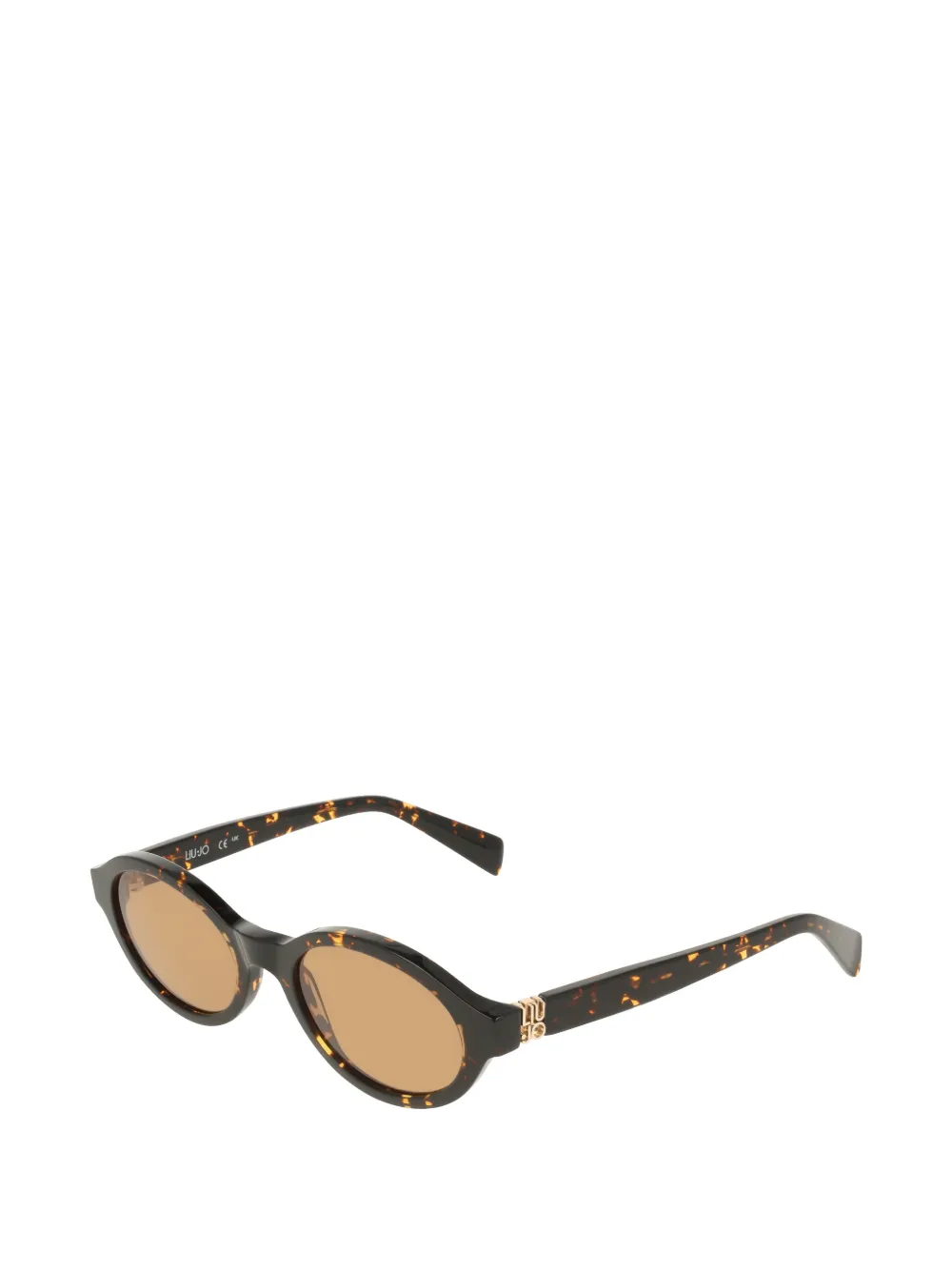 LIU JO tortoiseshell-effect oval-frame sunglasses Bruin