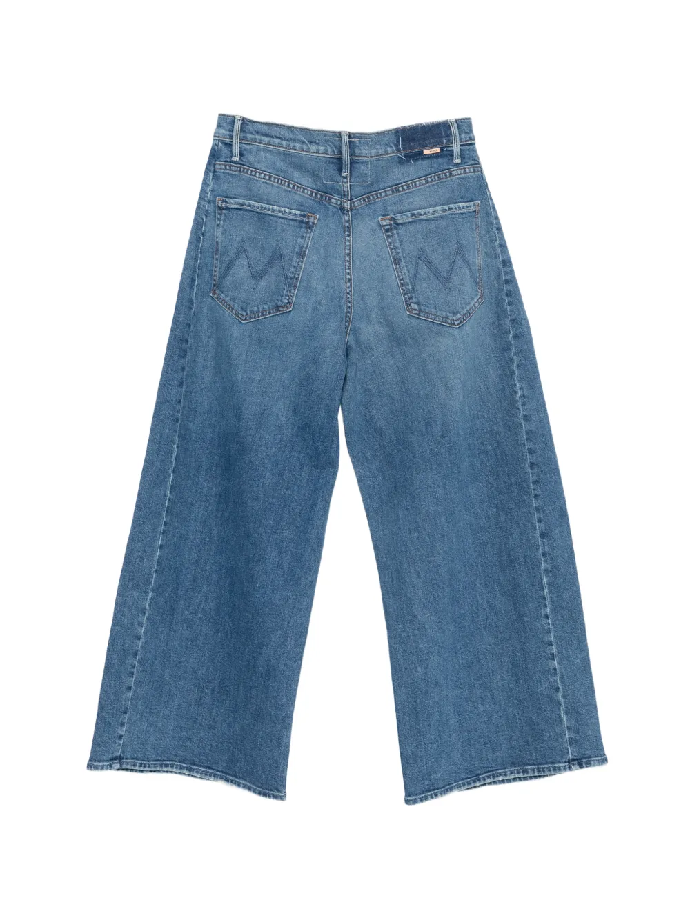 MOTHER faded-effect wide-leg jeans Blauw