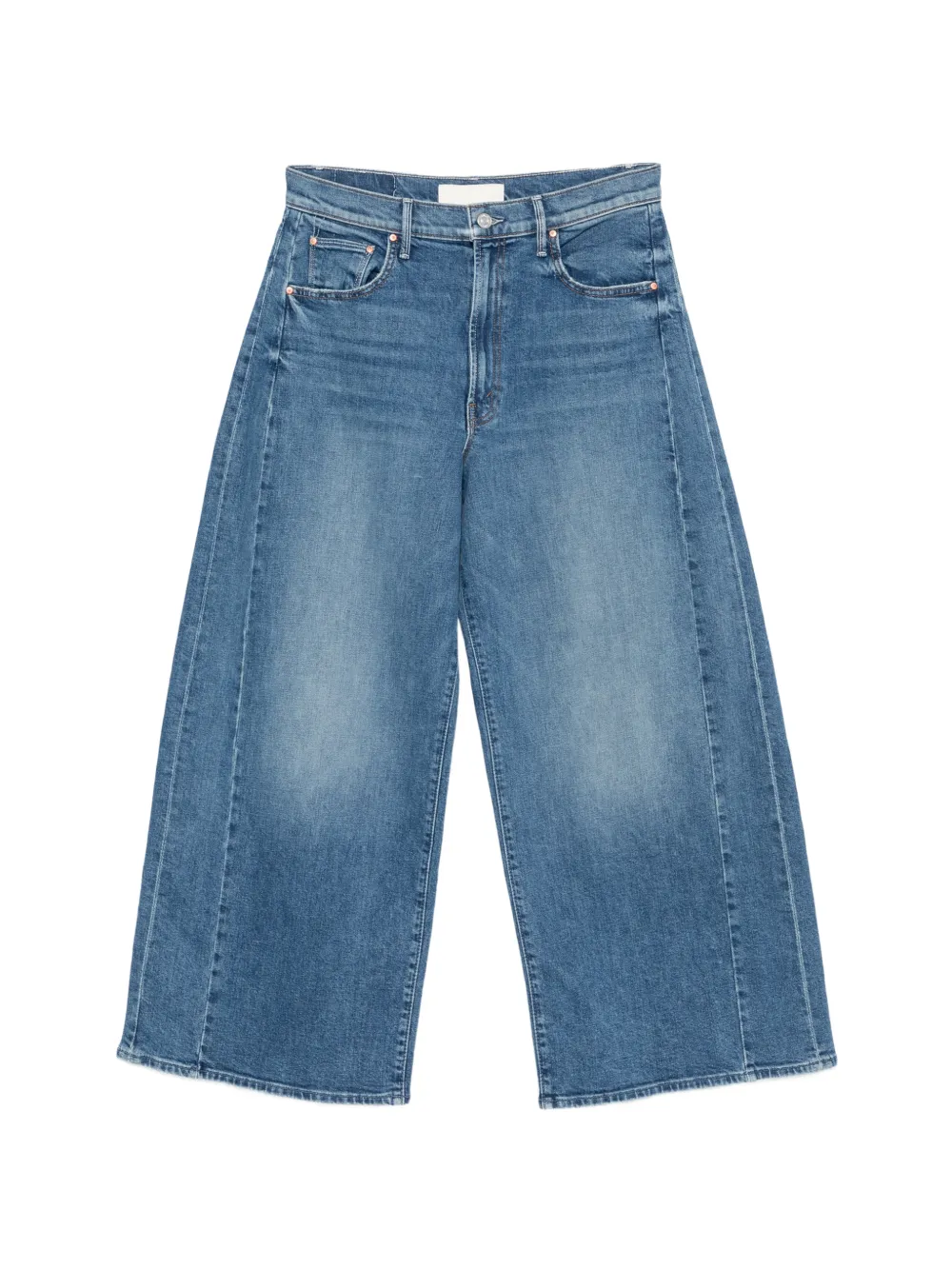 MOTHER faded-effect wide-leg jeans Blauw