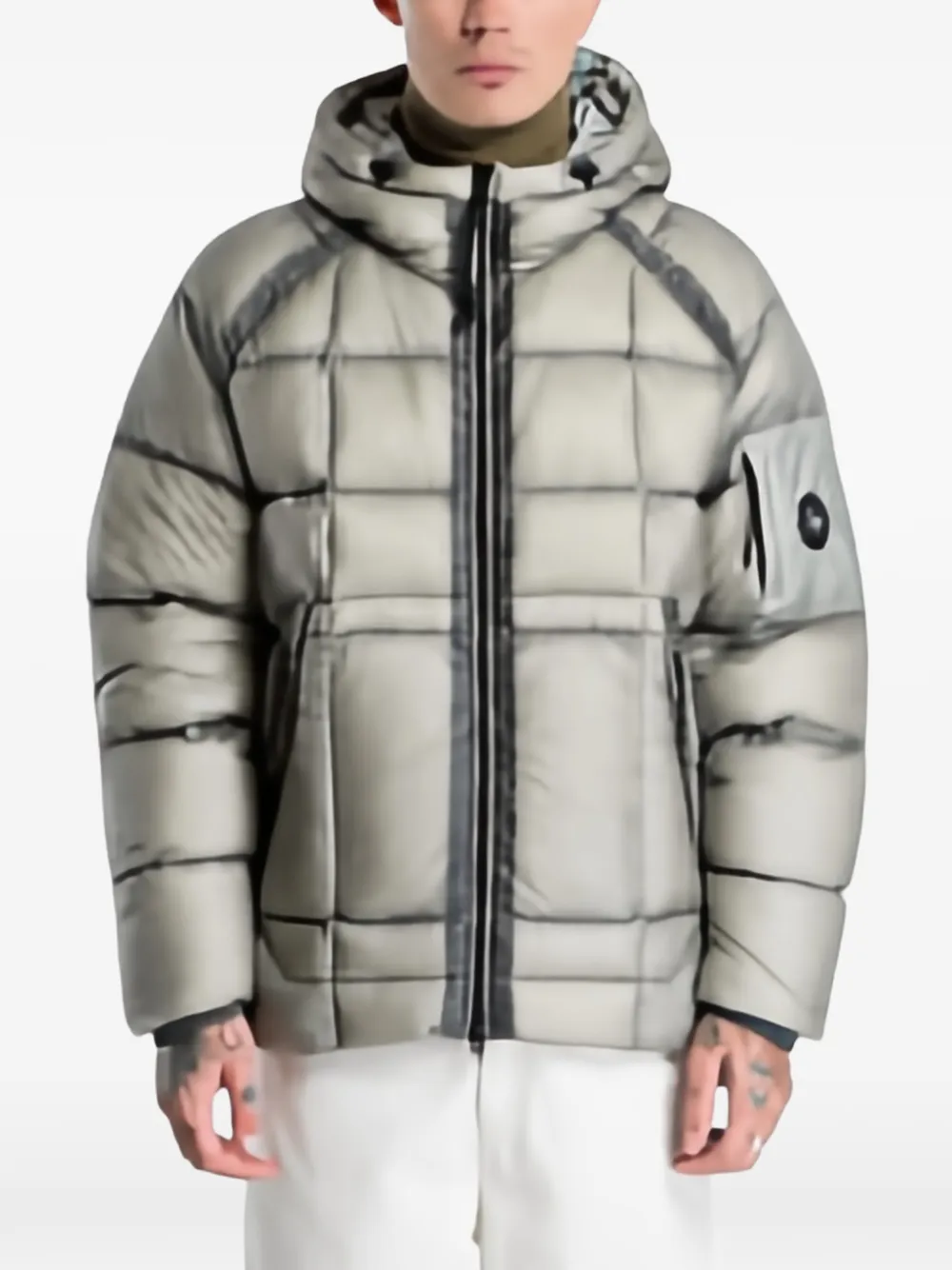 C.P. Company D.D. shell hooded puffer jacket - Grigio