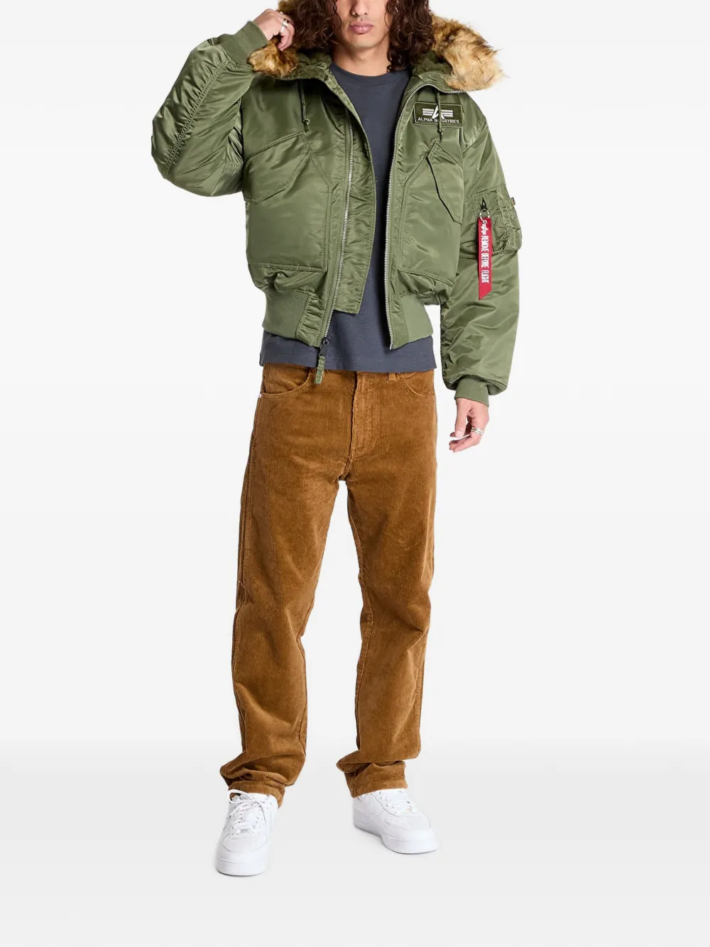 Alpha Industries 45P jack met capuchon Groen
