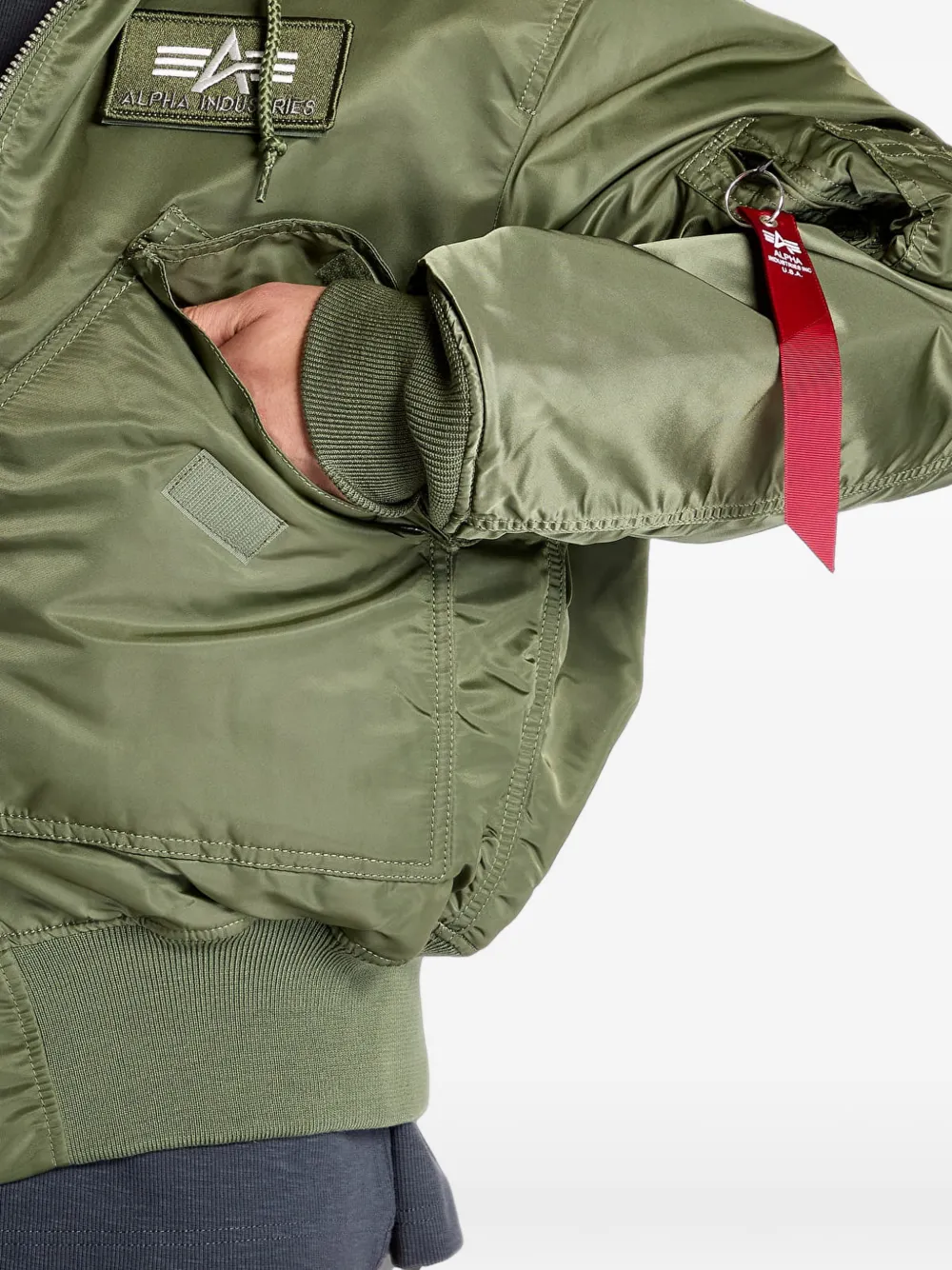 Alpha Industries 45P jack met capuchon Groen