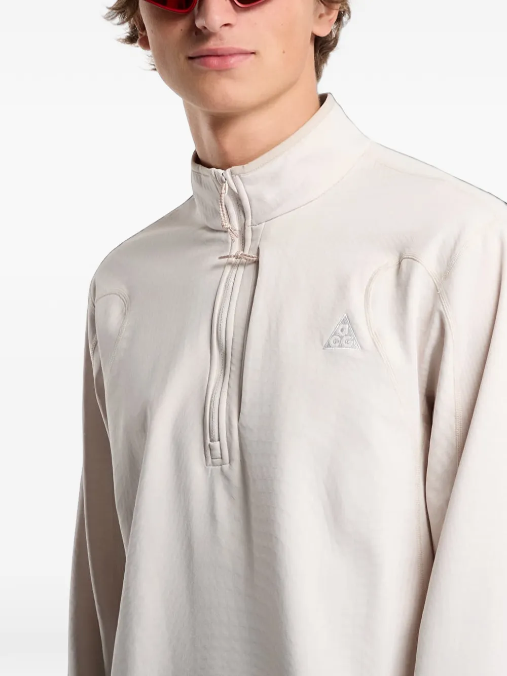 Nike Wolf Grid Therma-FIT sweatshirt Beige