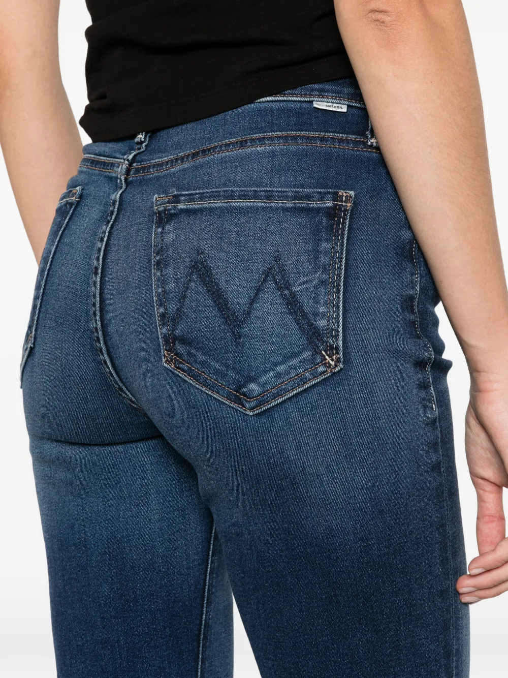 MOTHER The Doozy faded flared jeans Blauw