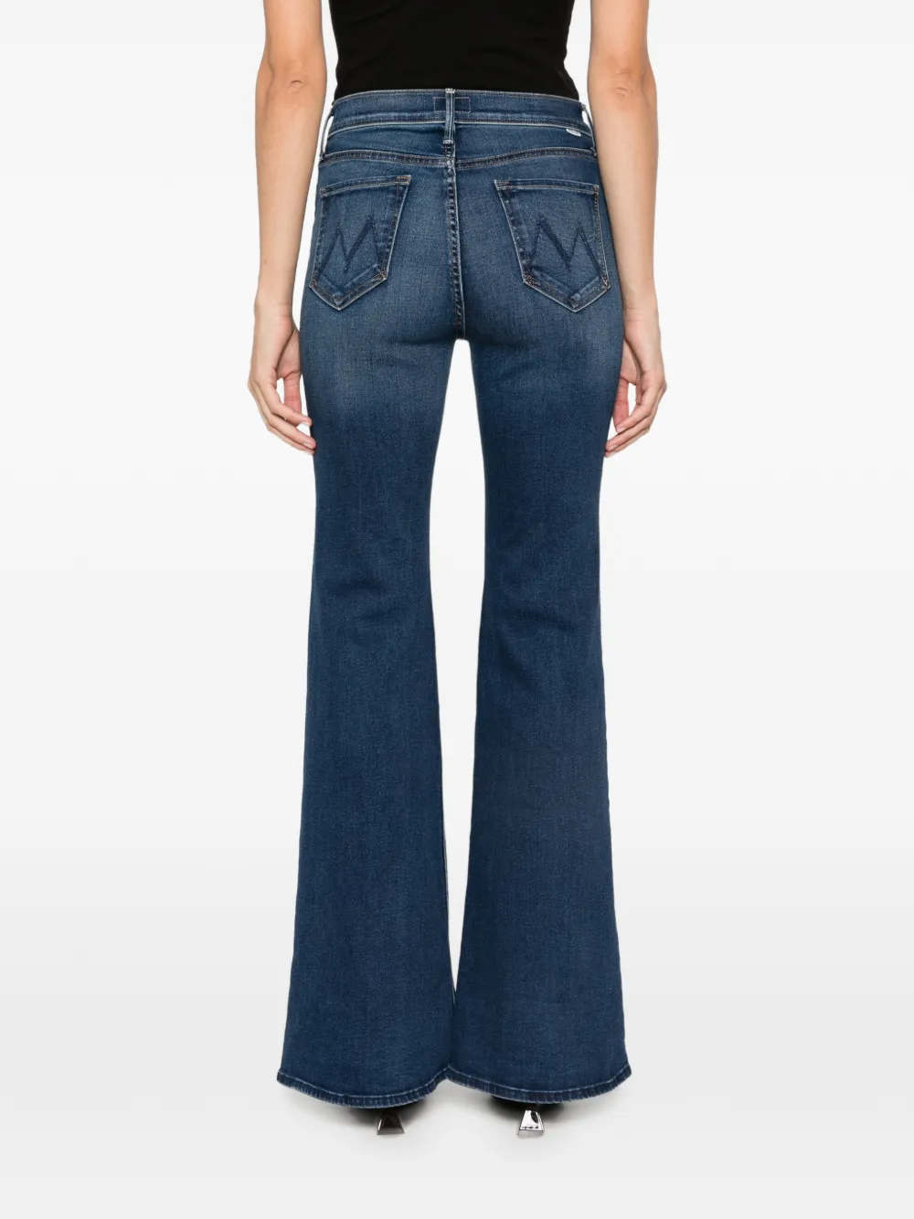 MOTHER The Doozy faded flared jeans Blauw