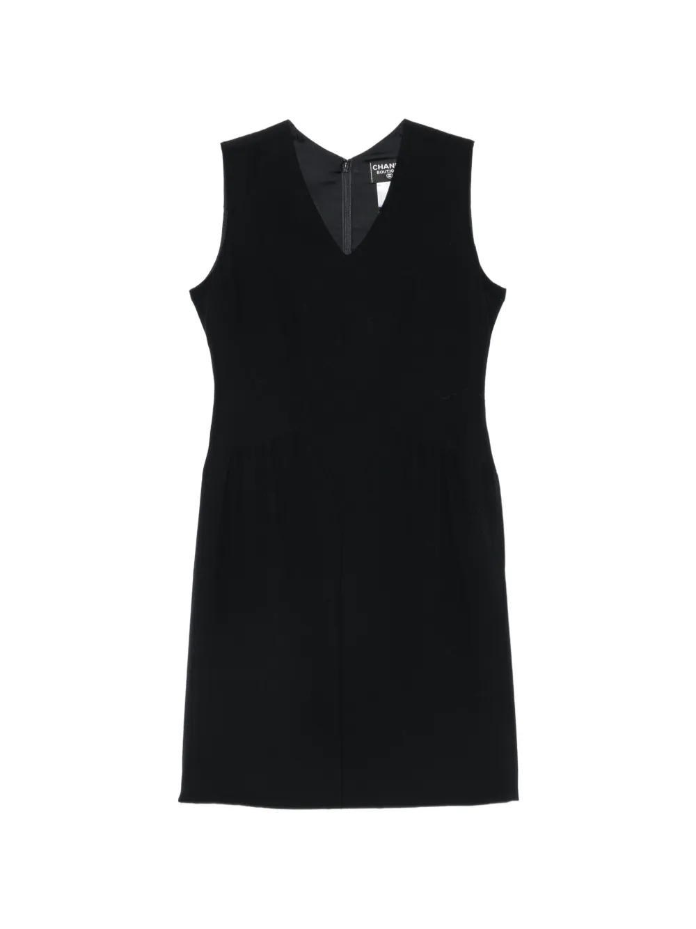 CHANEL Pre-Owned Abito corto smanicato con scollo a V 1998 - Nero