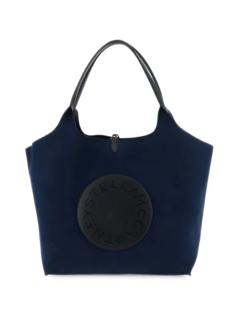 Stella McCartney bolso shopper con logo perforado