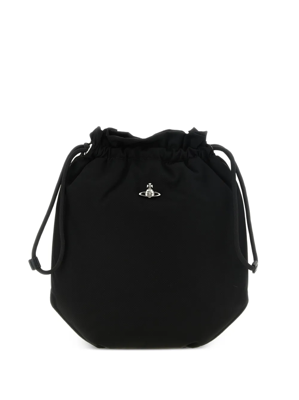 Vivienne Westwood Orb drawstring bucket bag - Nero