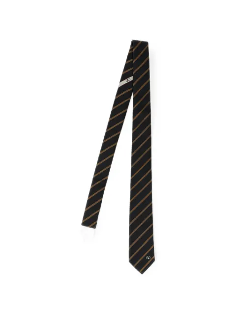 Valentino Garavani VLogo Signature regimental striped tie