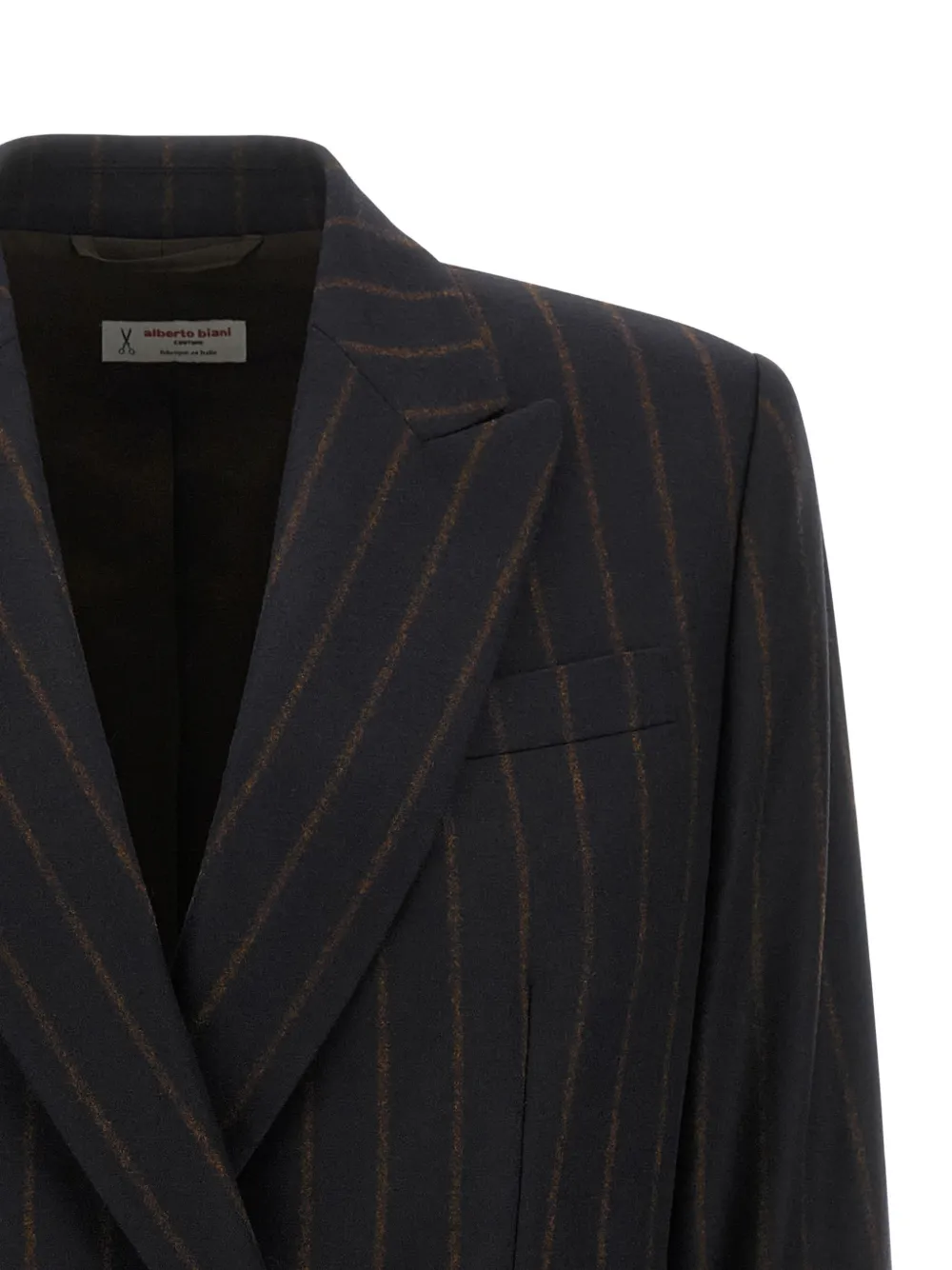 Alberto Biani Blazer met krijtstreep Zwart