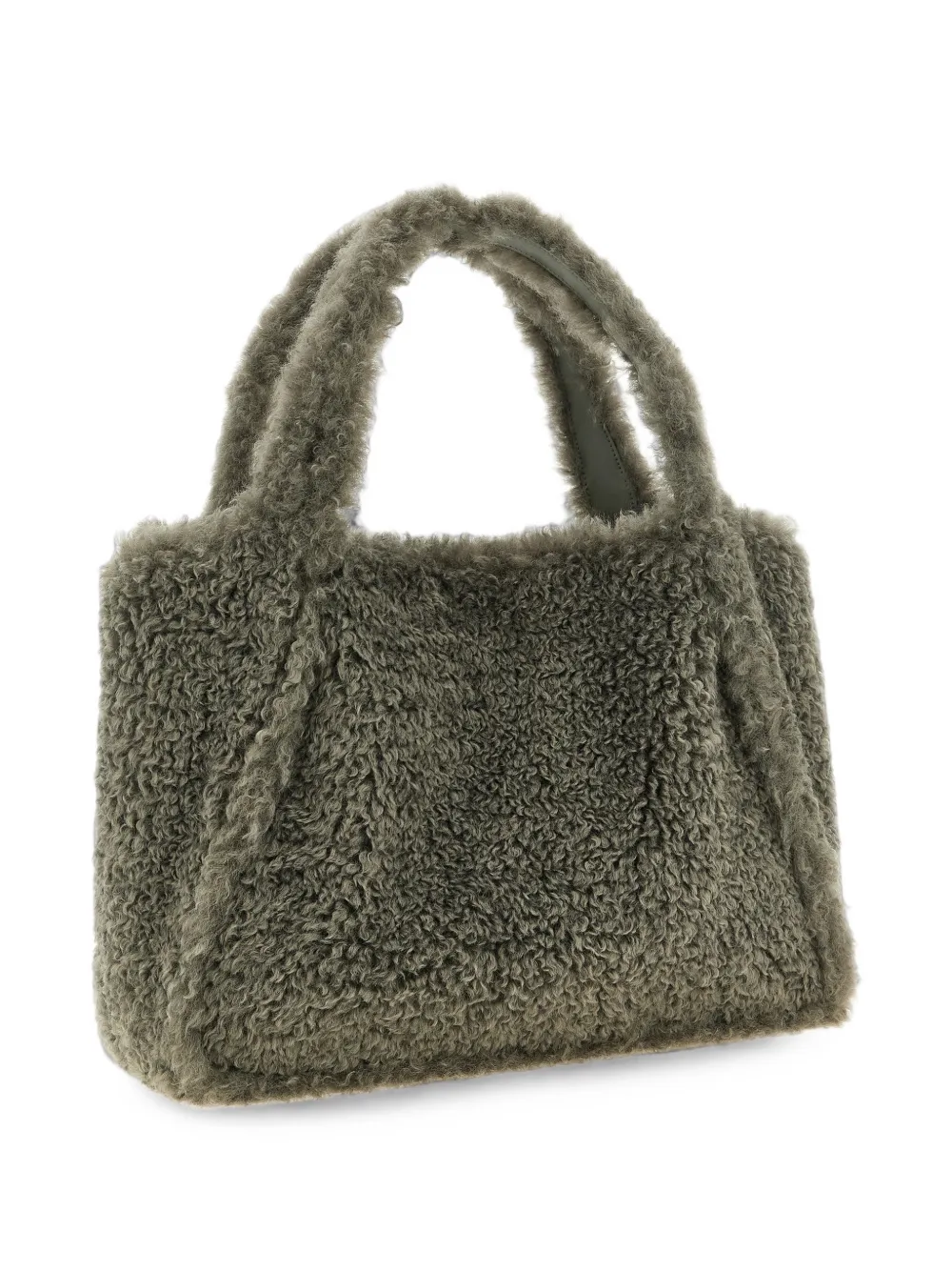 Stella McCartney Shopper met geborduurd logo Groen