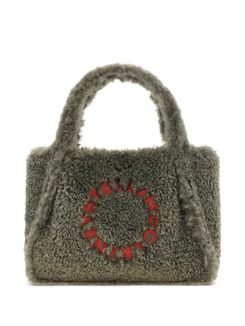 Stella McCartney logo-embroidered teddy tote bag
