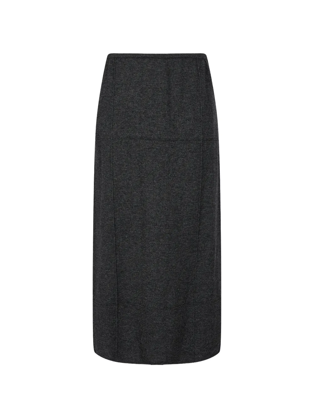Less H-silhouette Midi Skirt In Grey