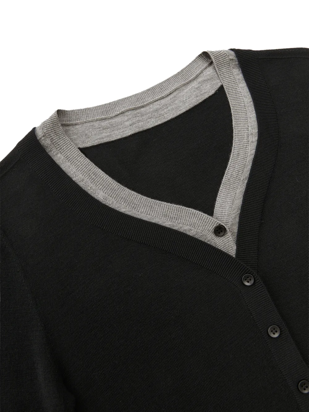 Less Pullover Im Layering-look In Black
