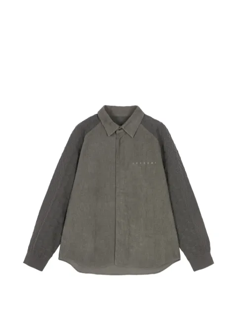CROQUIS raglan-sleeve panelled shirt jacket