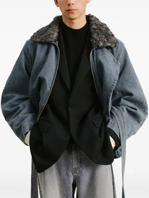 CROQUIS raglan-sleeve denim jacket