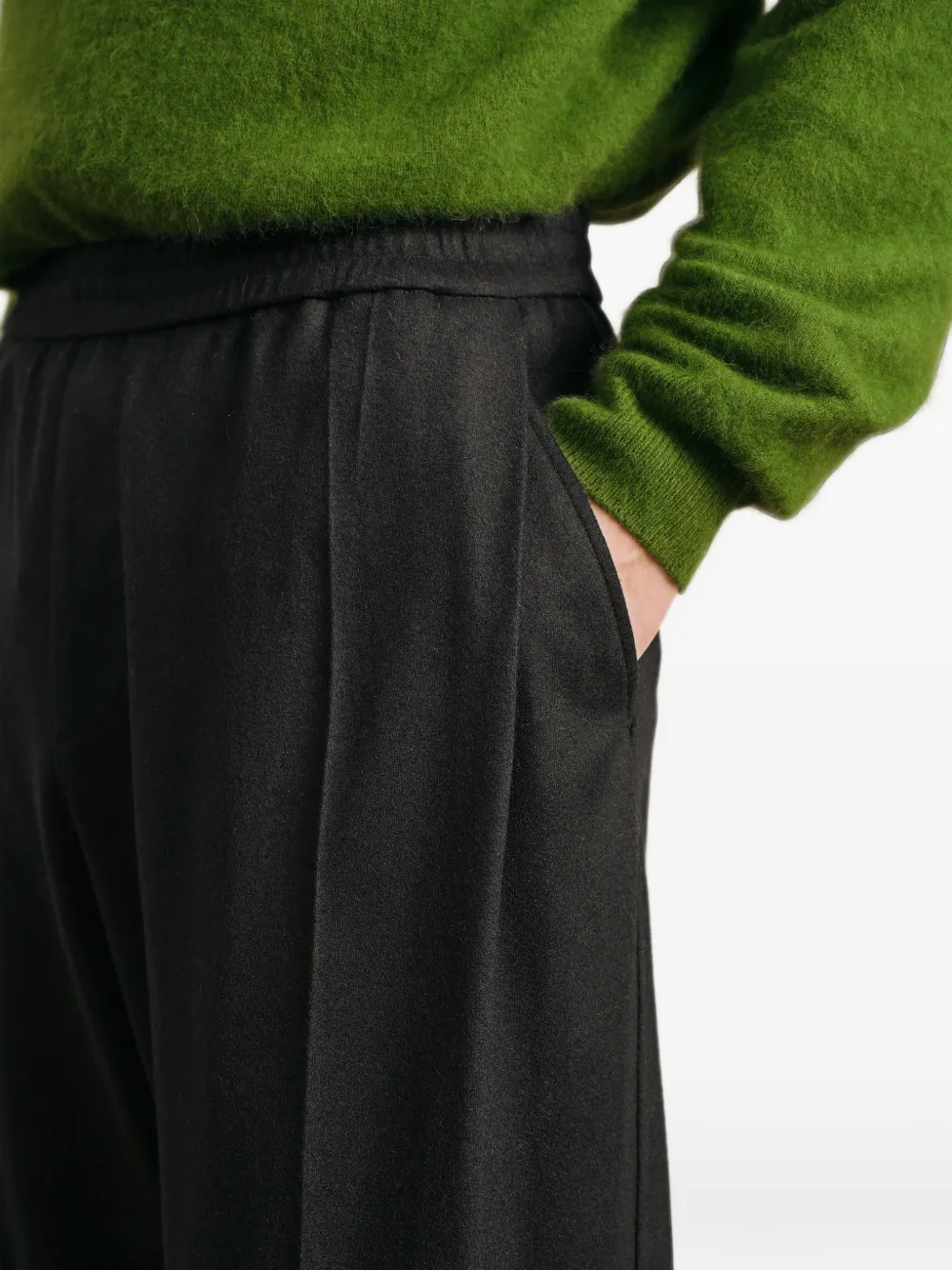 CROQUIS Straight broek Zwart