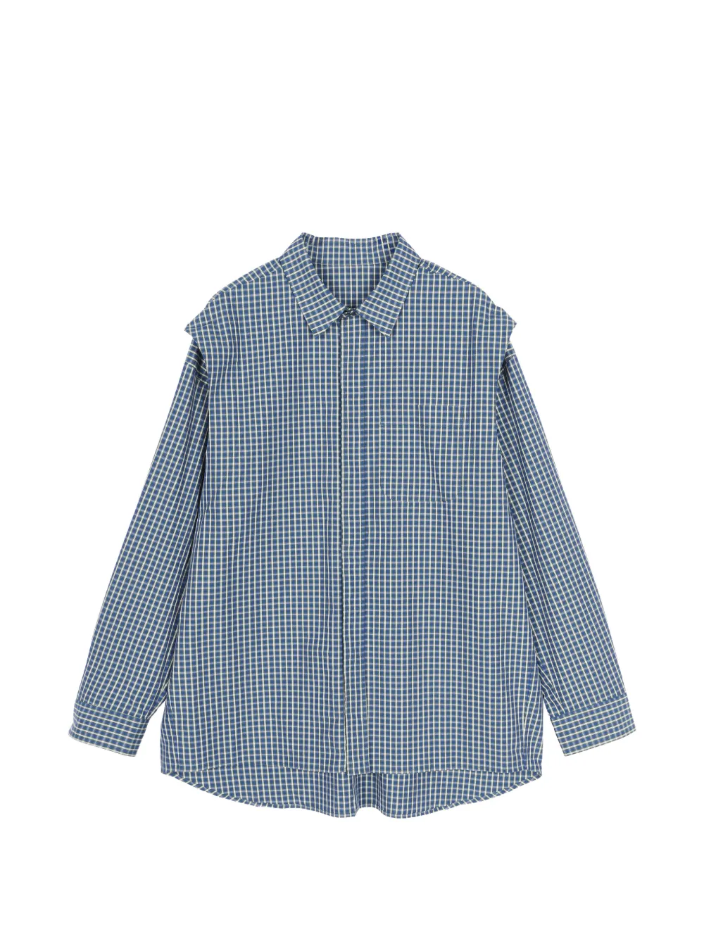 CROQUIS shoulder-paneled checked shirt