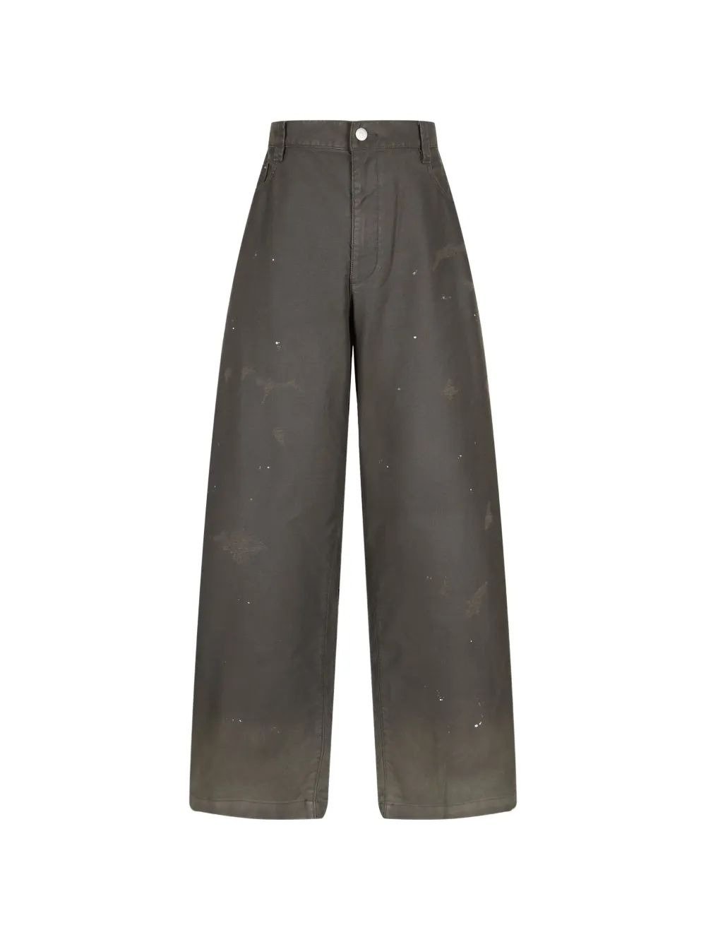 CROQUIS brushed wide-leg trousers