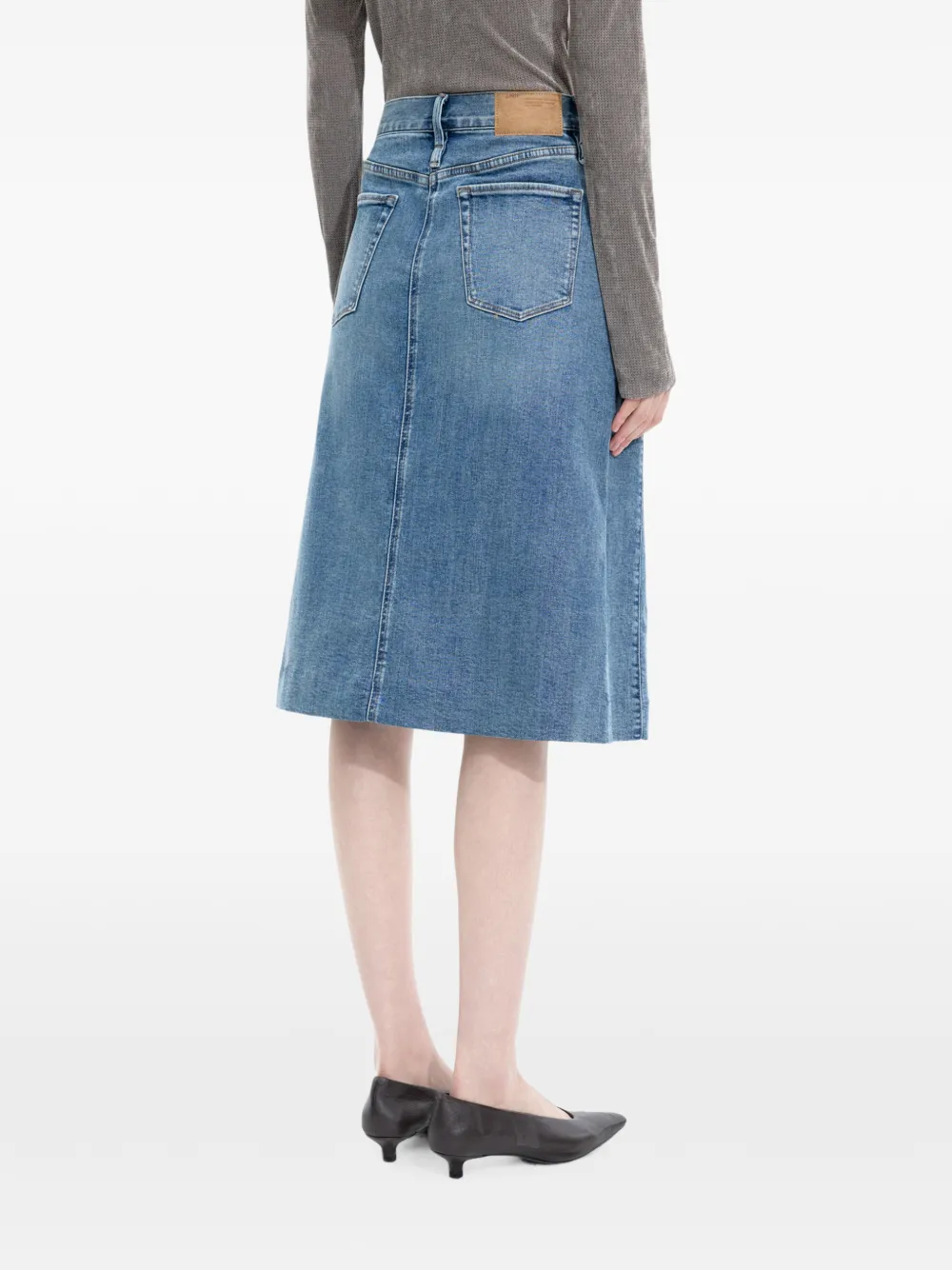 JNBY A-line denim skirt Blauw