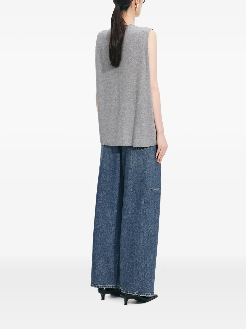 JNBY Jeans met wijde barrelpijpen Blauw