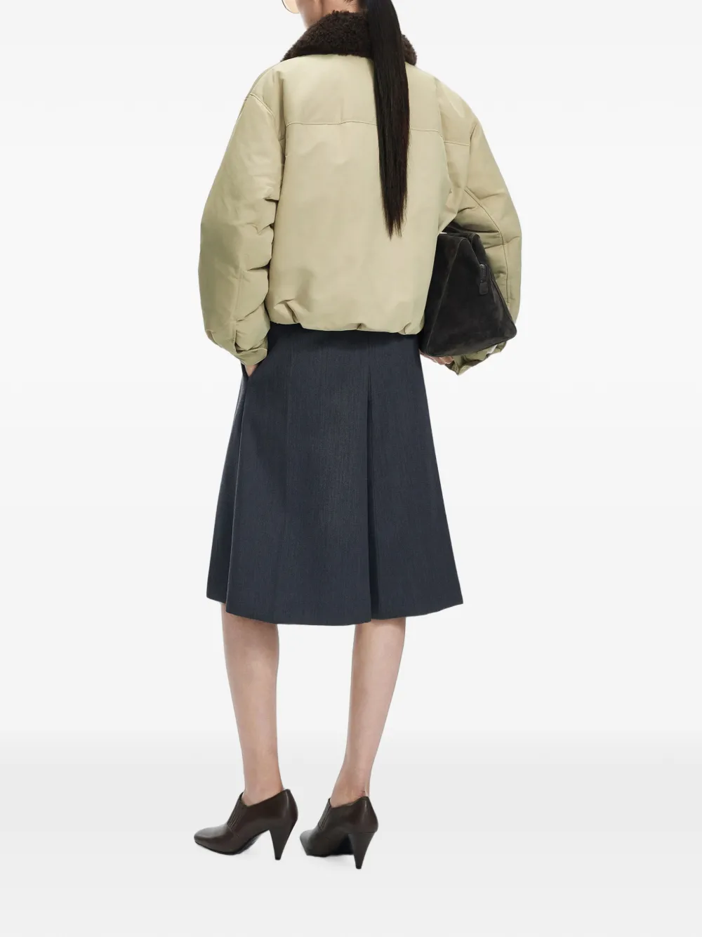 JNBY Donsjack met pluizige kraag Beige