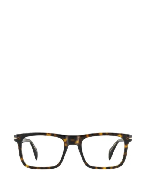 Eyewear by David Beckham Eckige Brille in Schildpattoptik