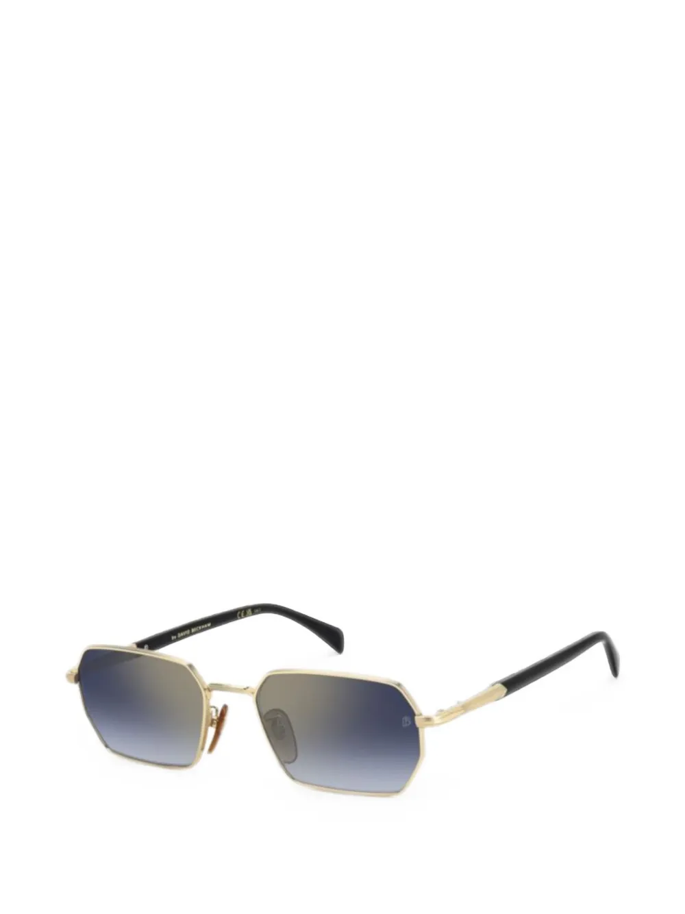 Eyewear by David Beckham Zonnebril met geometrisch montuur Goud