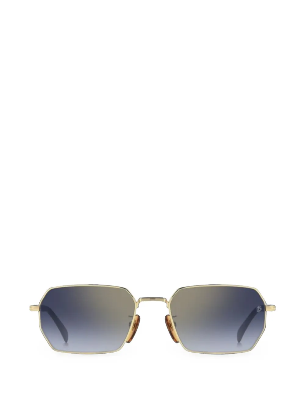 Eyewear by David Beckham Sonnenbrille mit geometrischem Gestell - Gold