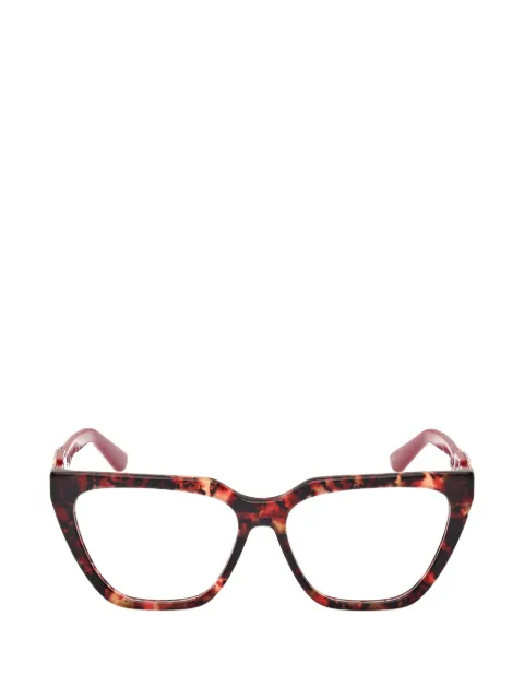 GUESS EYEWEAR tortoiseshell-effect square-frame glasses
