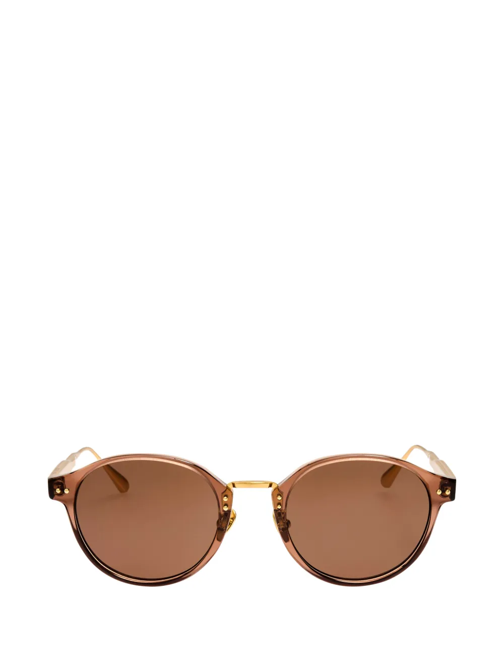 Linda Farrow Marco round-frame sunglasses - Marron Linda Farrow Marco round-frame sunglasses - Marron