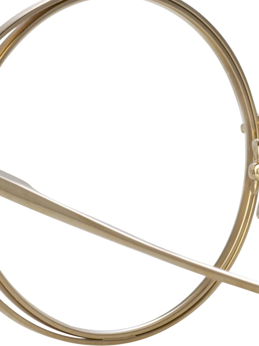 Linda Farrow Selene bril met rond montuur Goud