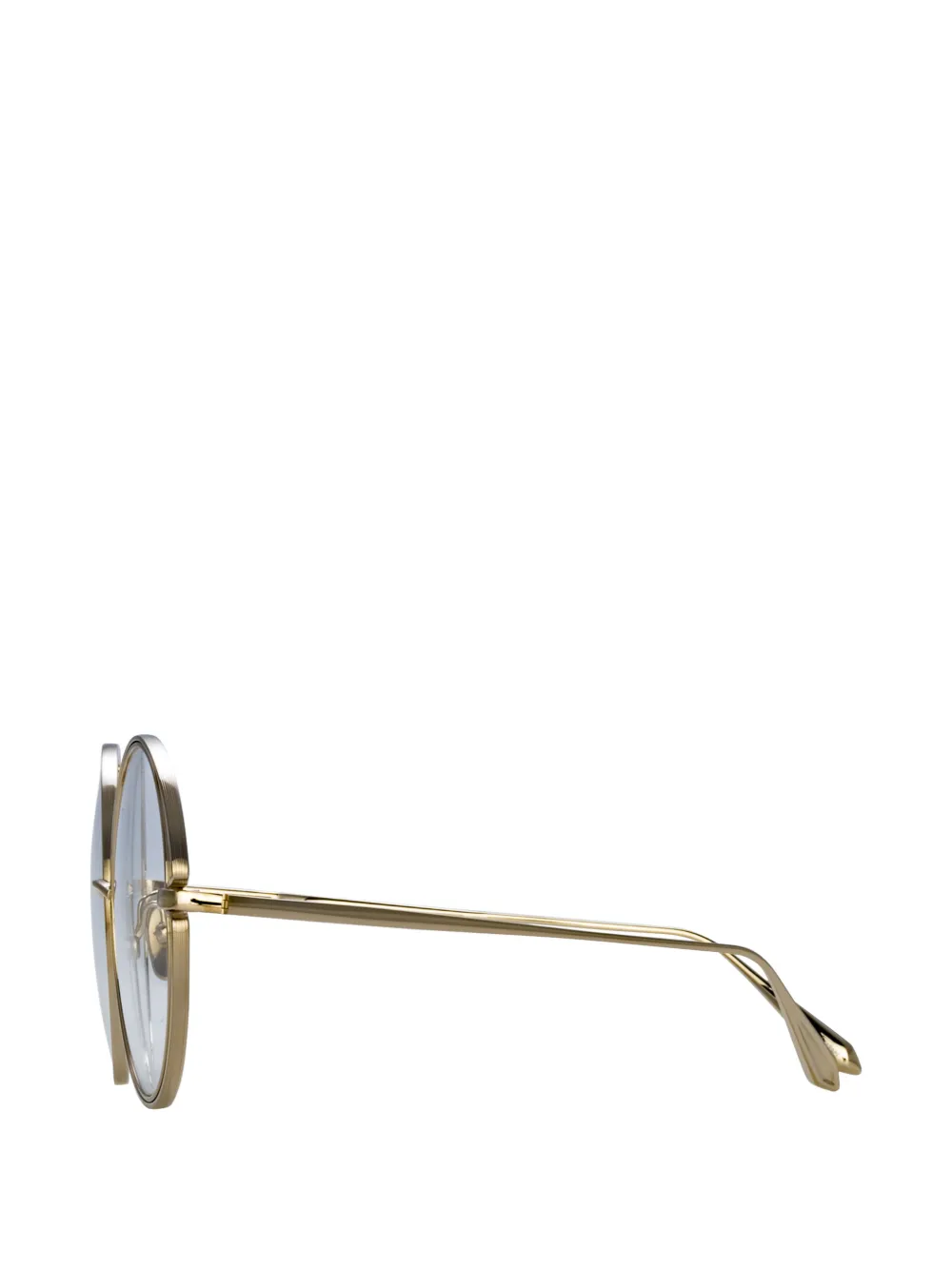 Linda Farrow Selene bril met rond montuur Goud